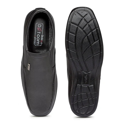 Action Dotcom OFFICE-41 BLACK Size 6-10 Stylish & Comfortable Office Formal Shoes Foe Men