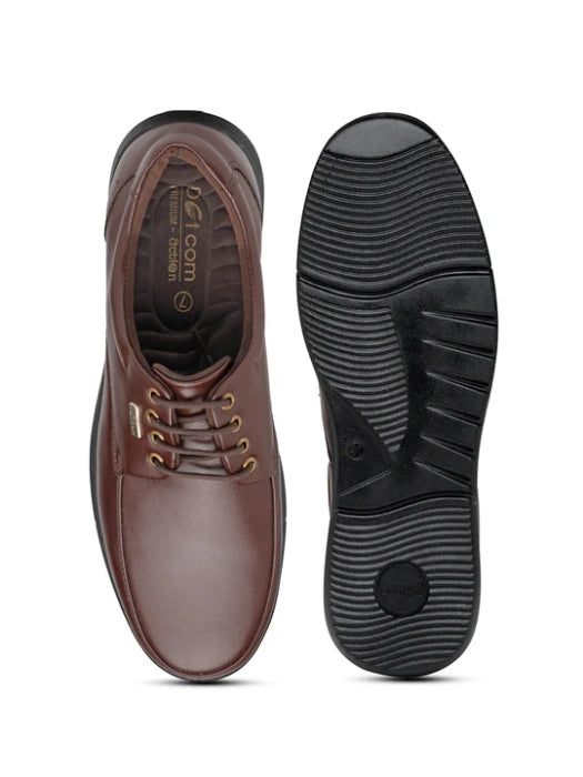 Action Dotcom DP-04 BROWN Size 6-10 Stylish & Comfortable Office Formal Shoes For Men