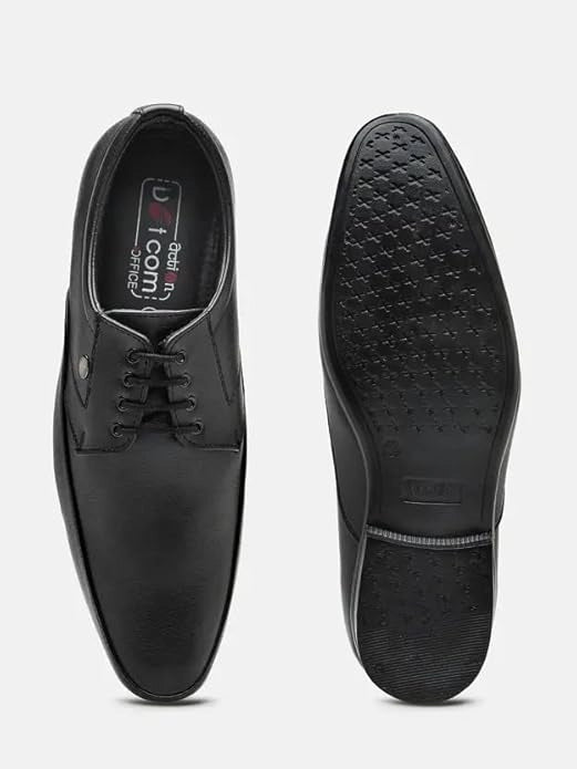 Action Dotcom OFFICE-52 BLACK Size 6-10 Stylish & Comfortable Office Formal Shoes Foe Men