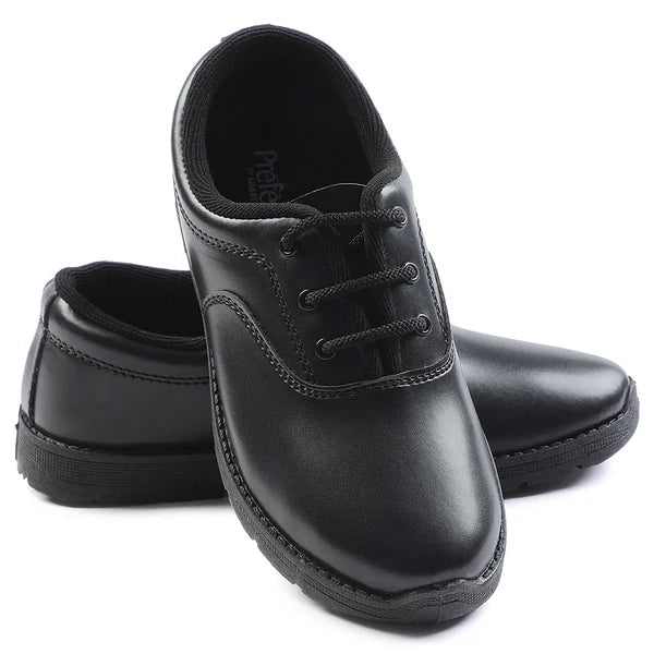 Liberty Prefect Black Lacing Uniform School Shoes For Kids S/BOY By Liberty Size 6-8 Big