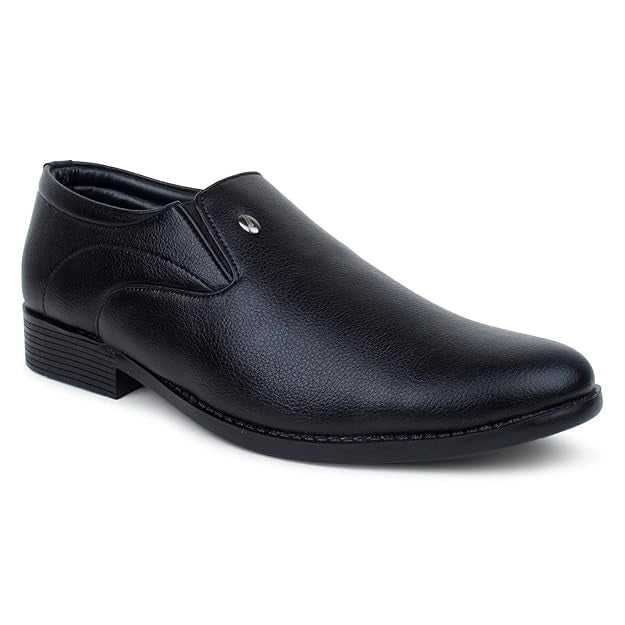Action Dotcom OFFICE-01 BLACK Size 6-10 Stylish & Comfortable Office Formal Shoes Foe Men
