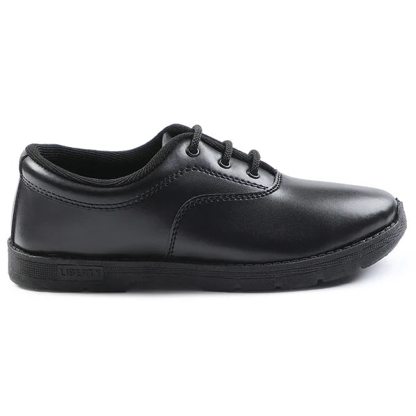 Liberty Prefect Black Lacing Uniform School Shoes For Kids S/BOY By Liberty Size 6-8 Big