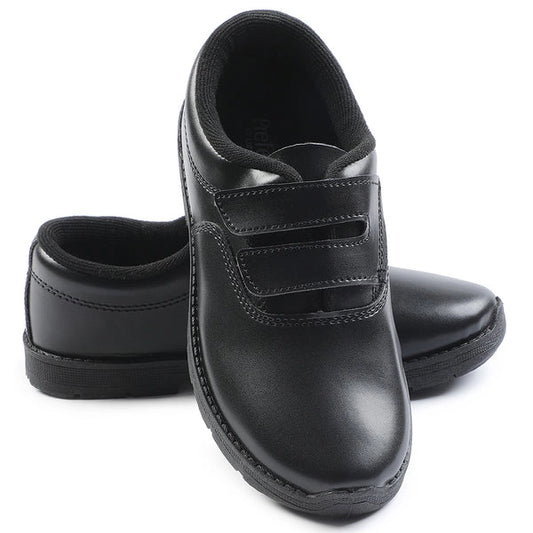 Prefect Black Velcro Size 2-5 Uniform School Shoes For Kids S/BOY-V By Liberty