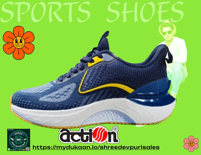 Action Nitro-1801 Light Weight,Comfortable,Trendy, Synthetic Leather Running Shoes For Men