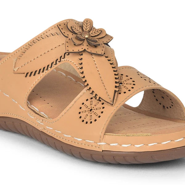 Buy LIBERTY Women LAF-755 Colour BEIGE Slippers Size 37-4