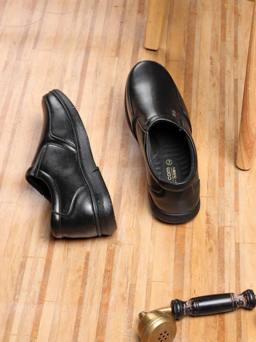 Action Dotcom DP-03 BLACK Size 6-10 Stylish & Comfortable Office Formal Shoes For Men