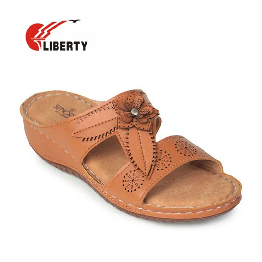 Buy LIBERTY Women LAF-755 Colour Tan Slippers Size 37-41