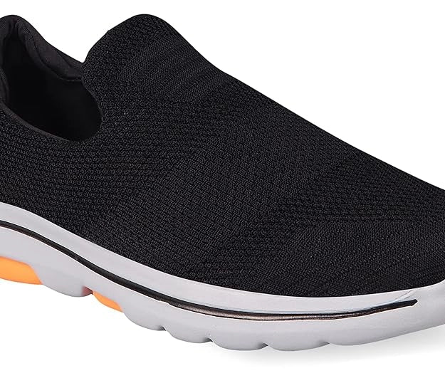 Action ATG-487 BLACK Size 6-10 Lightweight Comfortable Cushioned Walking Shoes for Men