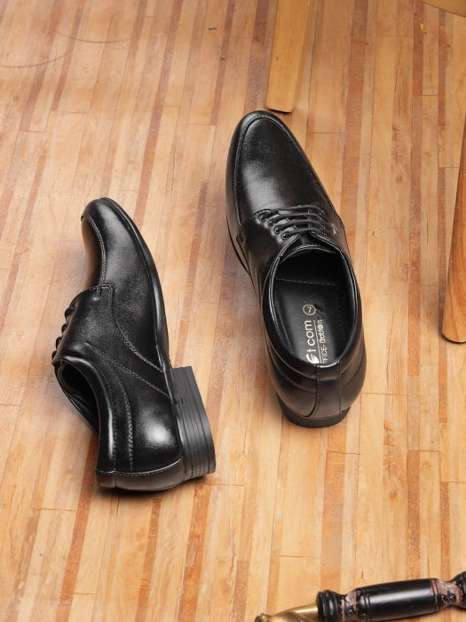 Action Dotcom OFFICE-252 BLACK Size 6-10 Stylish & Comfortable Office Formal Shoes For Men