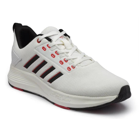 Action-ATG-752 WHITE Size 6-10 Lightweight Comfortable Cushioned Running Sports Shoes for Men